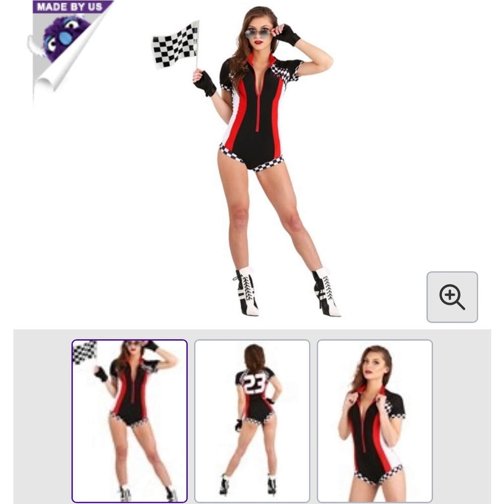 New! Car Racer Halloween Costume - Size Medium